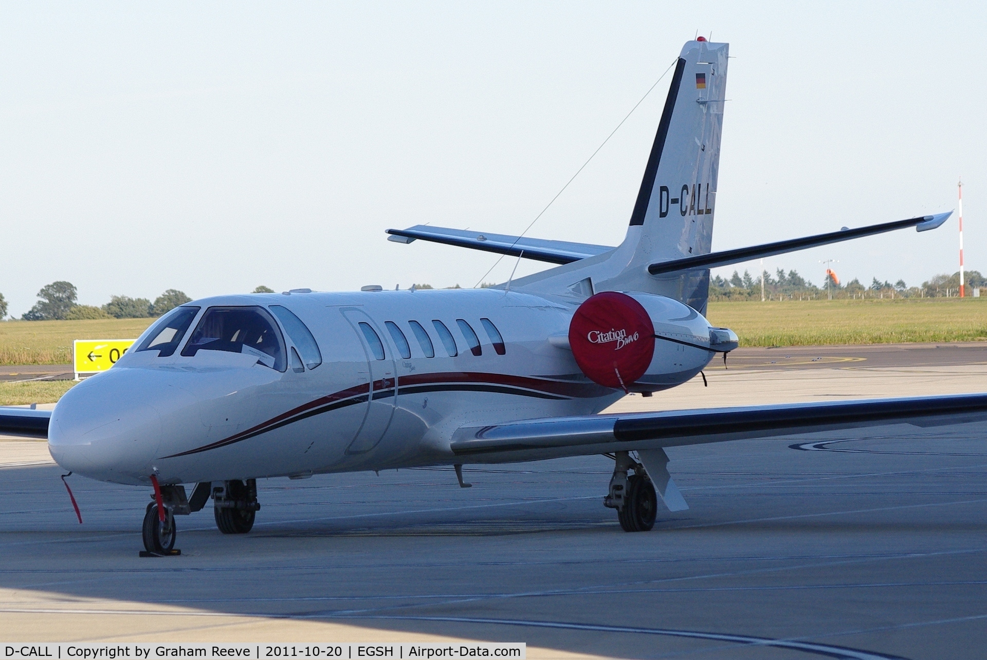 D-CALL, 1998 Cessna 550 Citation Bravo C/N 550-0834, Parked at Norwich.