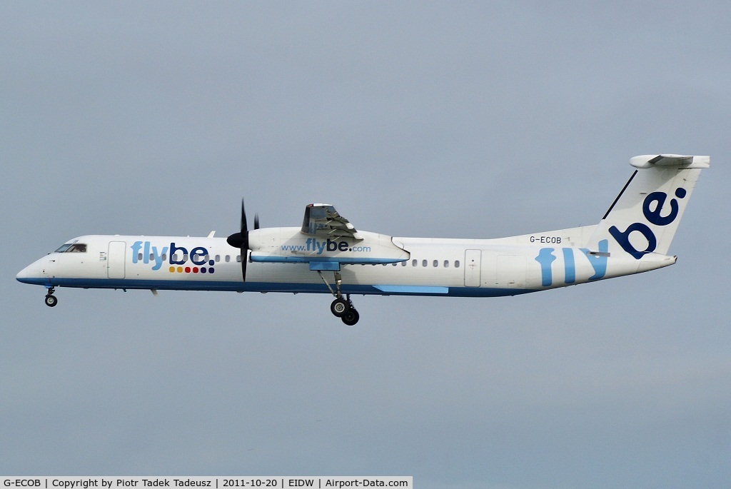 G-ECOB, 2007 De Havilland Canada DHC-8-402Q Dash 8 C/N 4185, Dublin