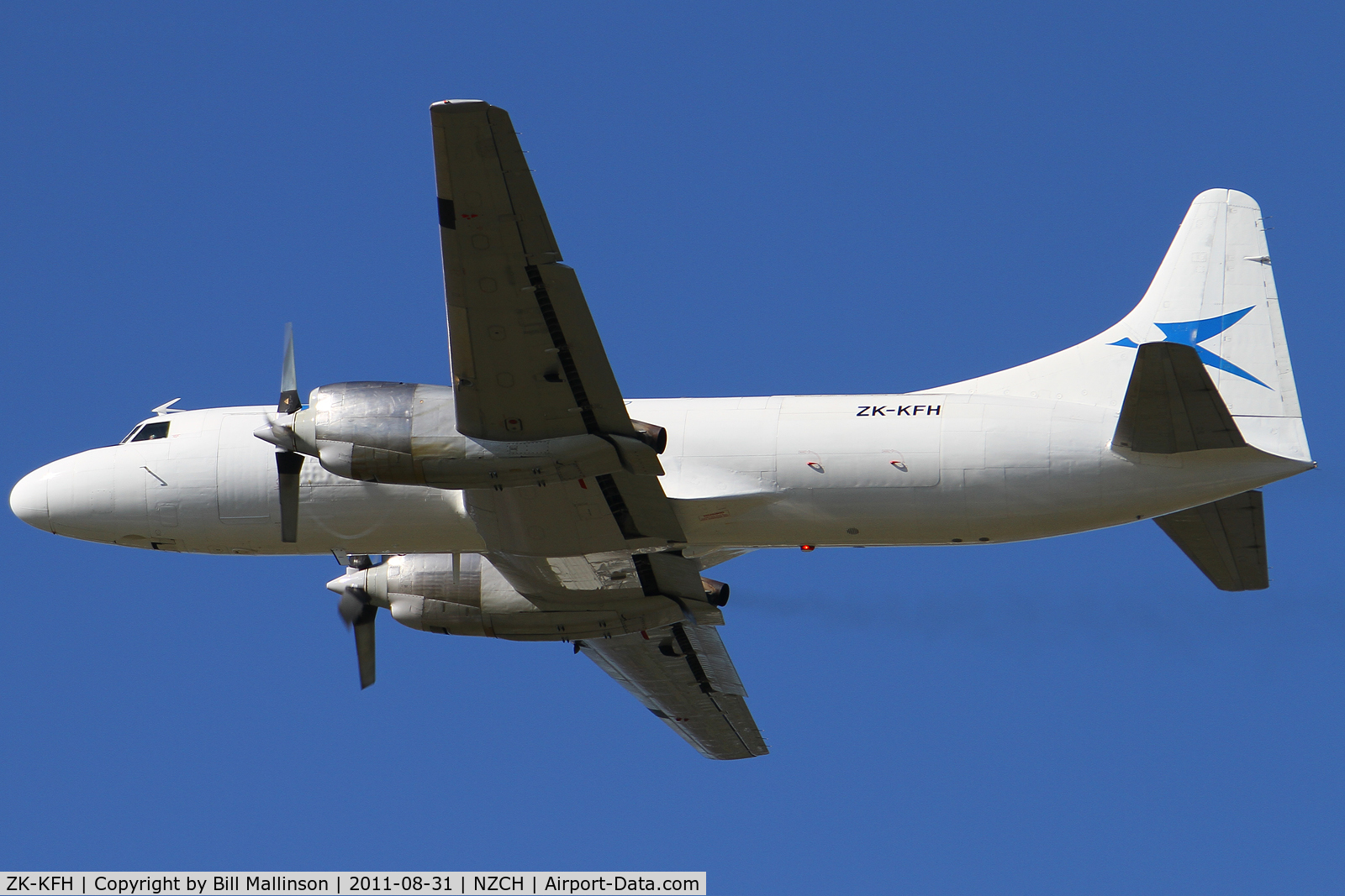 ZK-KFH, Convair 580(F) C/N 42, away from 02