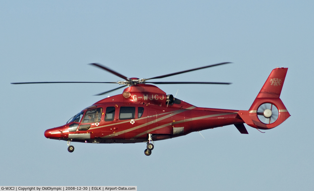 G-WJCJ, 2006 Eurocopter EC-155B-1 C/N 6748, On finals Blackbushe