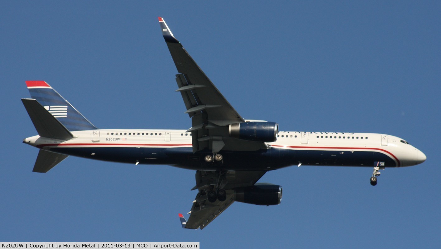 N202UW, 1995 Boeing 757-2B7 C/N 27811, US Airways 757