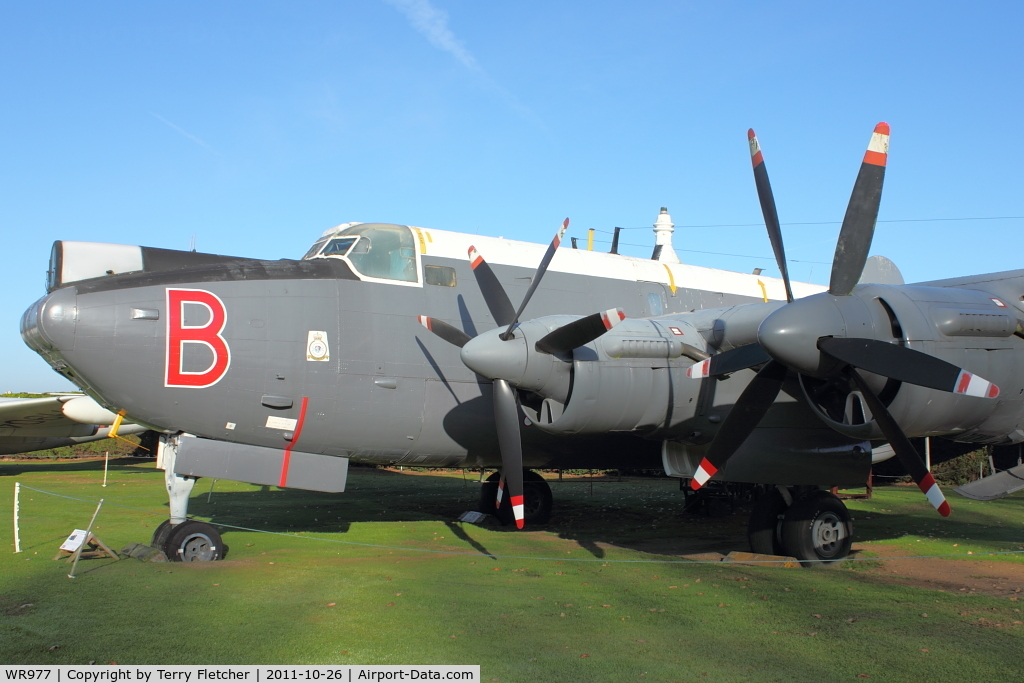WR977, Avro 716 Shackleton MR.3 C/N Not found WR977, At Newark Air Museum in the UK