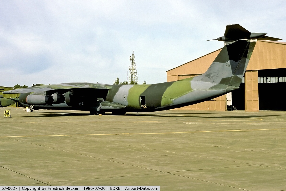 67-0027, 1967 Lockheed C-141C Starlifter C/N 300-6278, static display
