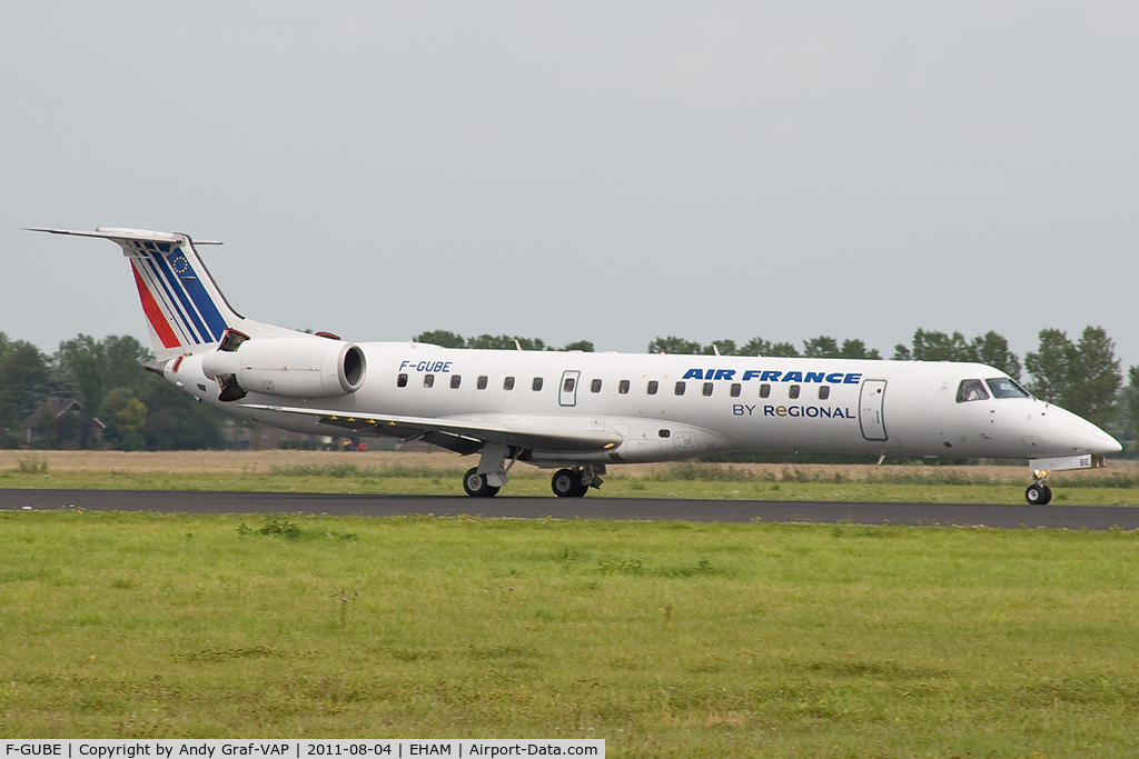 F-GUBE, 2002 Embraer ERJ-145LR (EMB-145LR) C/N 145668, Air France EMB145
