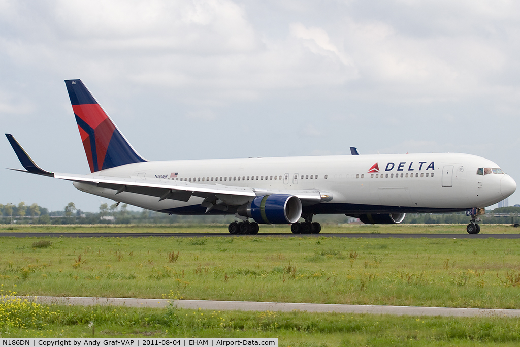 N186DN, 1995 Boeing 767-332 C/N 27962, Delta Airlines 767-300