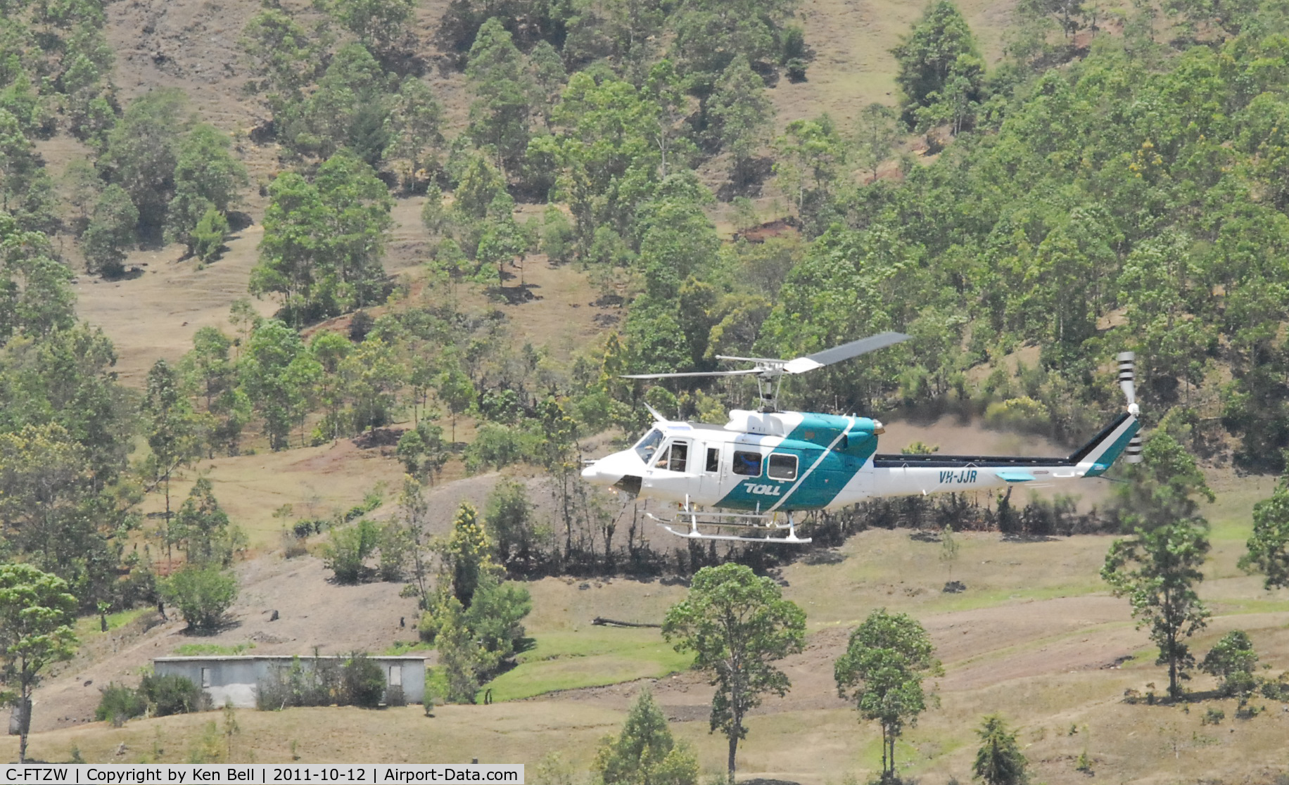 C-FTZW, Bell 212 C/N 31280, This aricraft, now registered in Australia as VH - JJR is listed as serial number 31280. The Photo was taken by me, Ken Bell, in Hato Builico, Timor Leste on 12.10.2011 I belive it was ferrying a group of young hikers in to the area so they could walk to 
