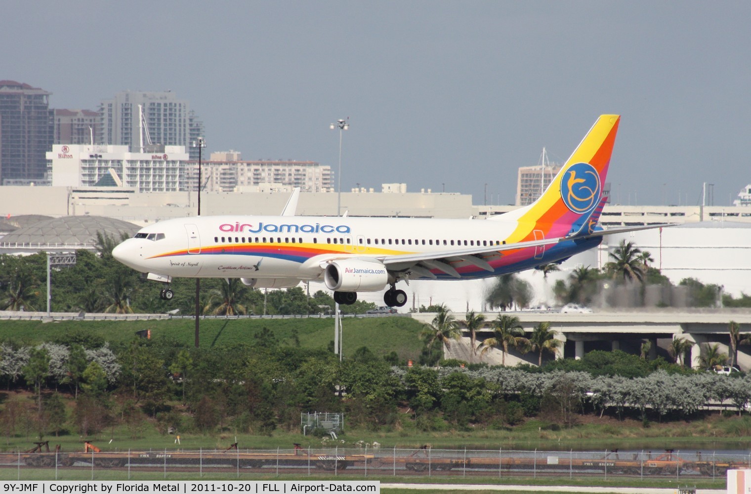 9Y-JMF, 2007 Boeing 737-8Q8 C/N 30730, Air Jamaica 737