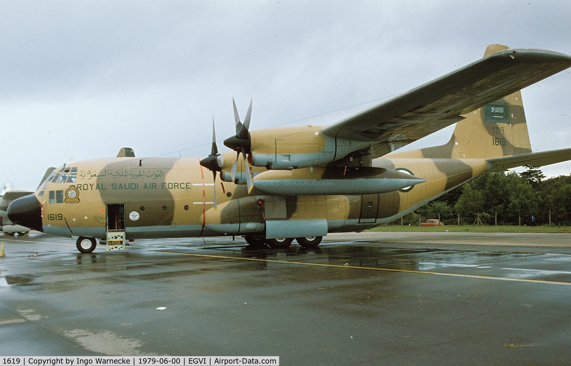 1619, 1968 Lockheed C-130H Hercules C/N 382-4758, Lockheed C-130H Hercules of the Royal Saudi Air Force at the 1979 International Air Tattoo, Greenham Common