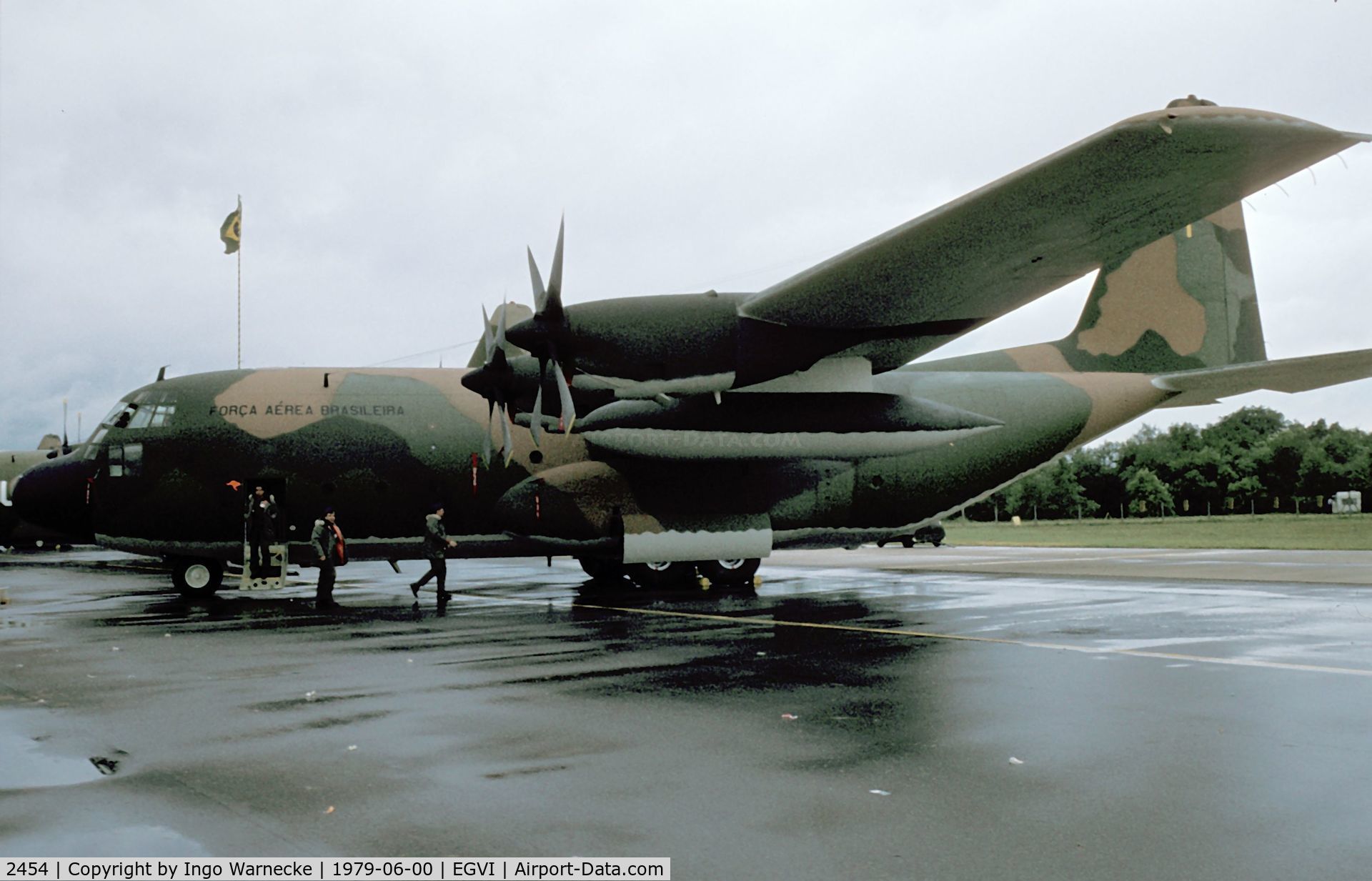 2454, Lockheed C-130E Hercules C/N 382-4114, Lockheed C-130E Hercules of the Forca Aerea Brasileira at the 1979 International Air Tattoo, Greenham Common