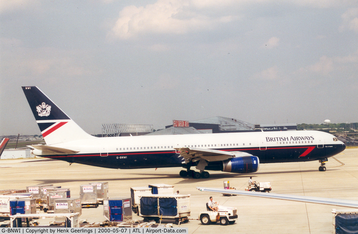 G-BNWI, 1990 Boeing 767-336 C/N 24341, British Airways