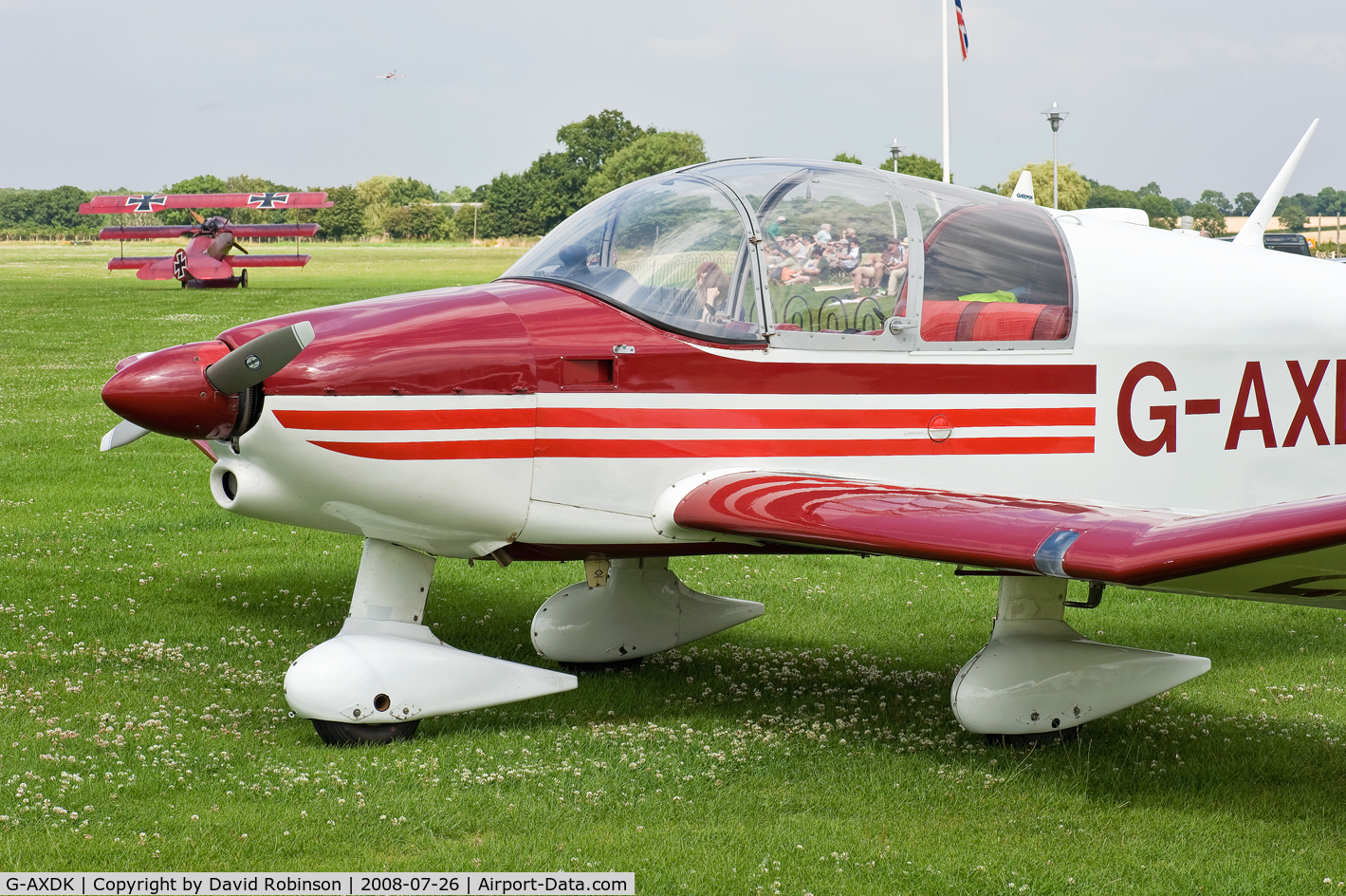 G-AXDK, 1969 Robin DR-315 Petit Prince C/N 378, Sywell aerodrome, Northamptonshire, UK
