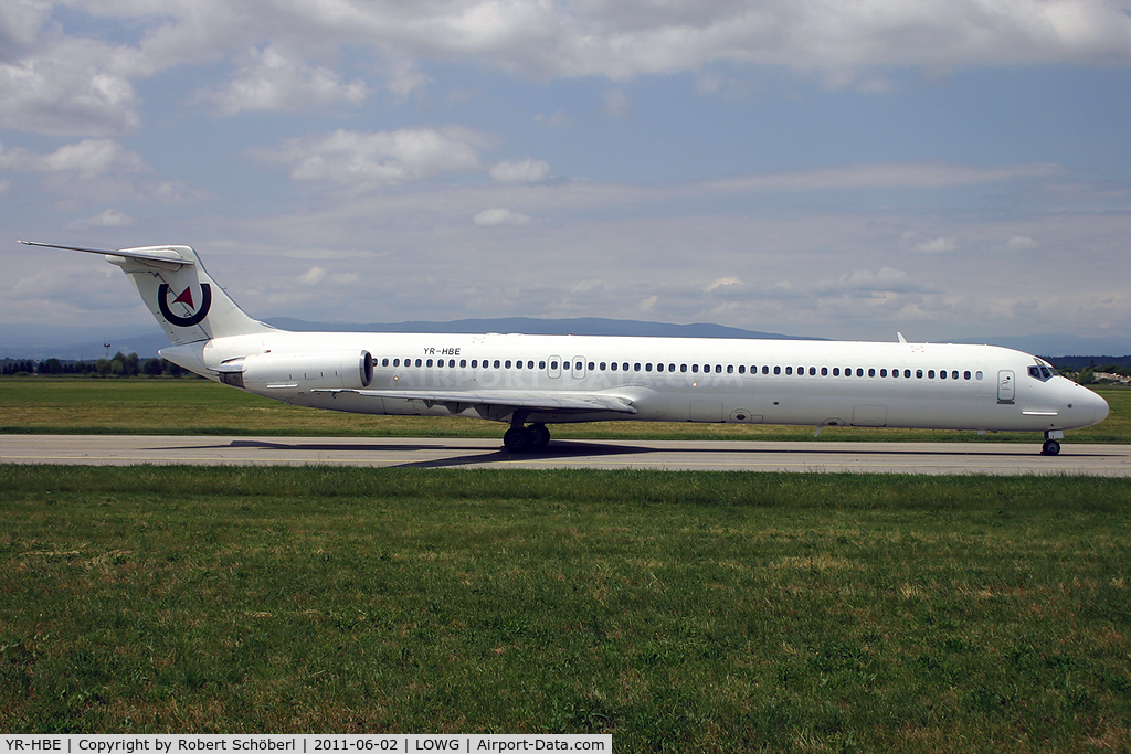 YR-HBE, 1986 McDonnell Douglas MD-83 (DC-9-83) C/N 49396, YR-HBE