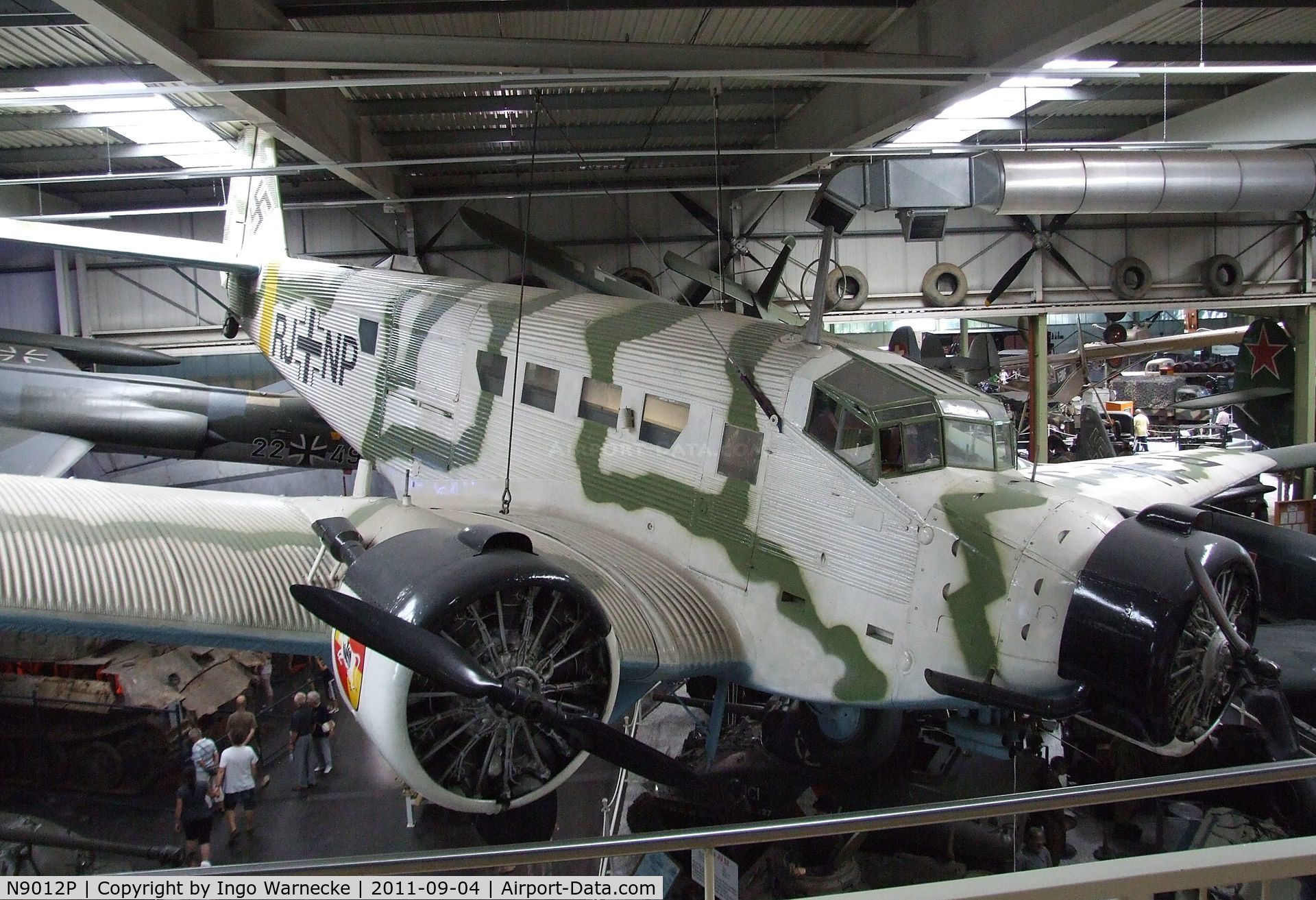 N9012P, Junkers (CASA) 352L (Ju-52) C/N 50, CASA 352 (Junkers Ju 52/3m) at the Auto & Technik Museum, Sinsheim