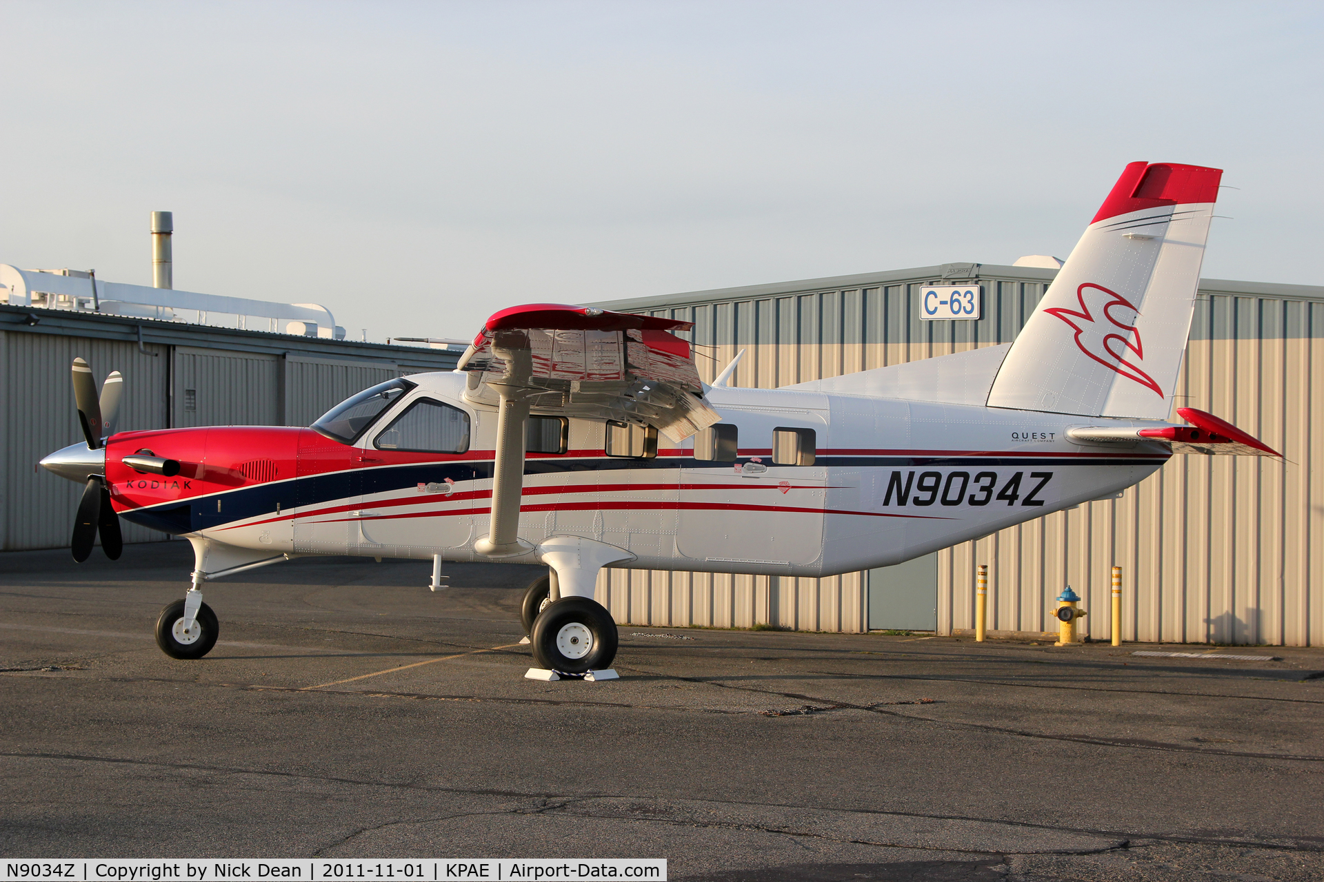 N9034Z, 2011 Quest Kodiak 100 C/N 100-0058, KPAE/PAE