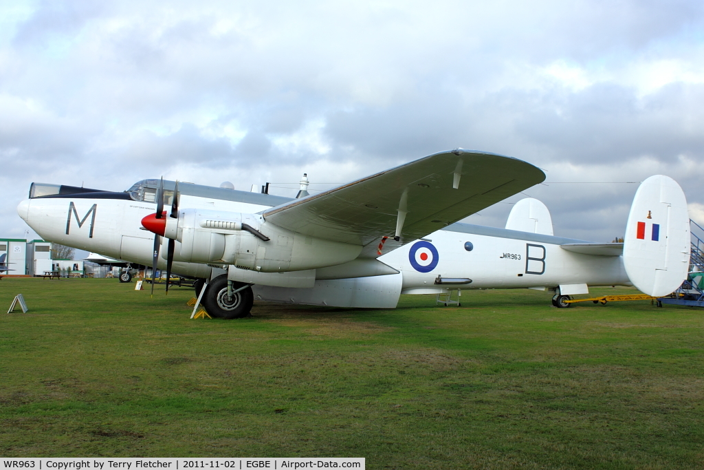 WR963, 1954 Avro 696 Shackleton AEW.2 C/N Not found WR963, At Airbase Museum at Coventry Airport