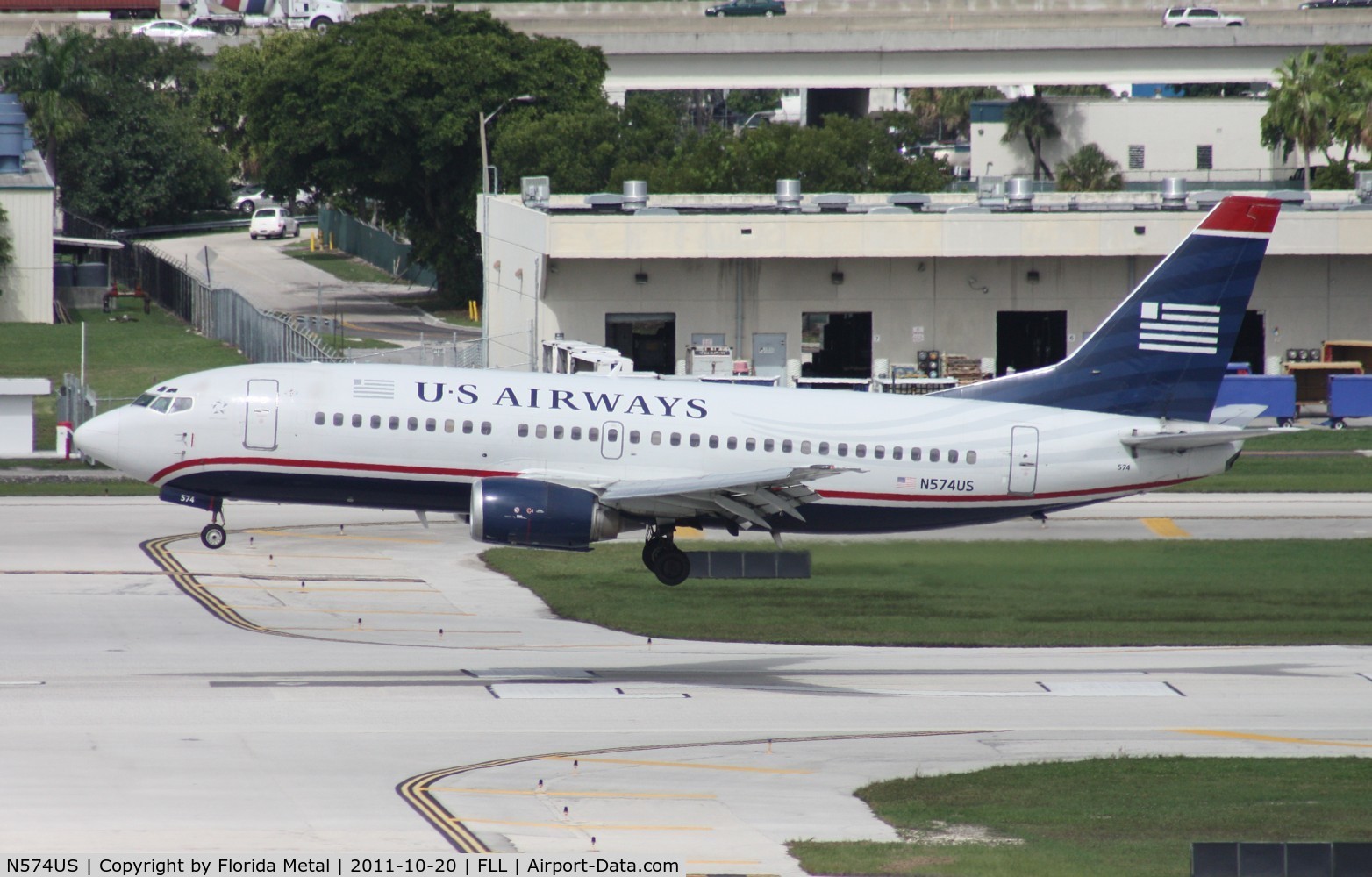 N574US, 1987 Boeing 737-301 C/N 23739, US Airways 737