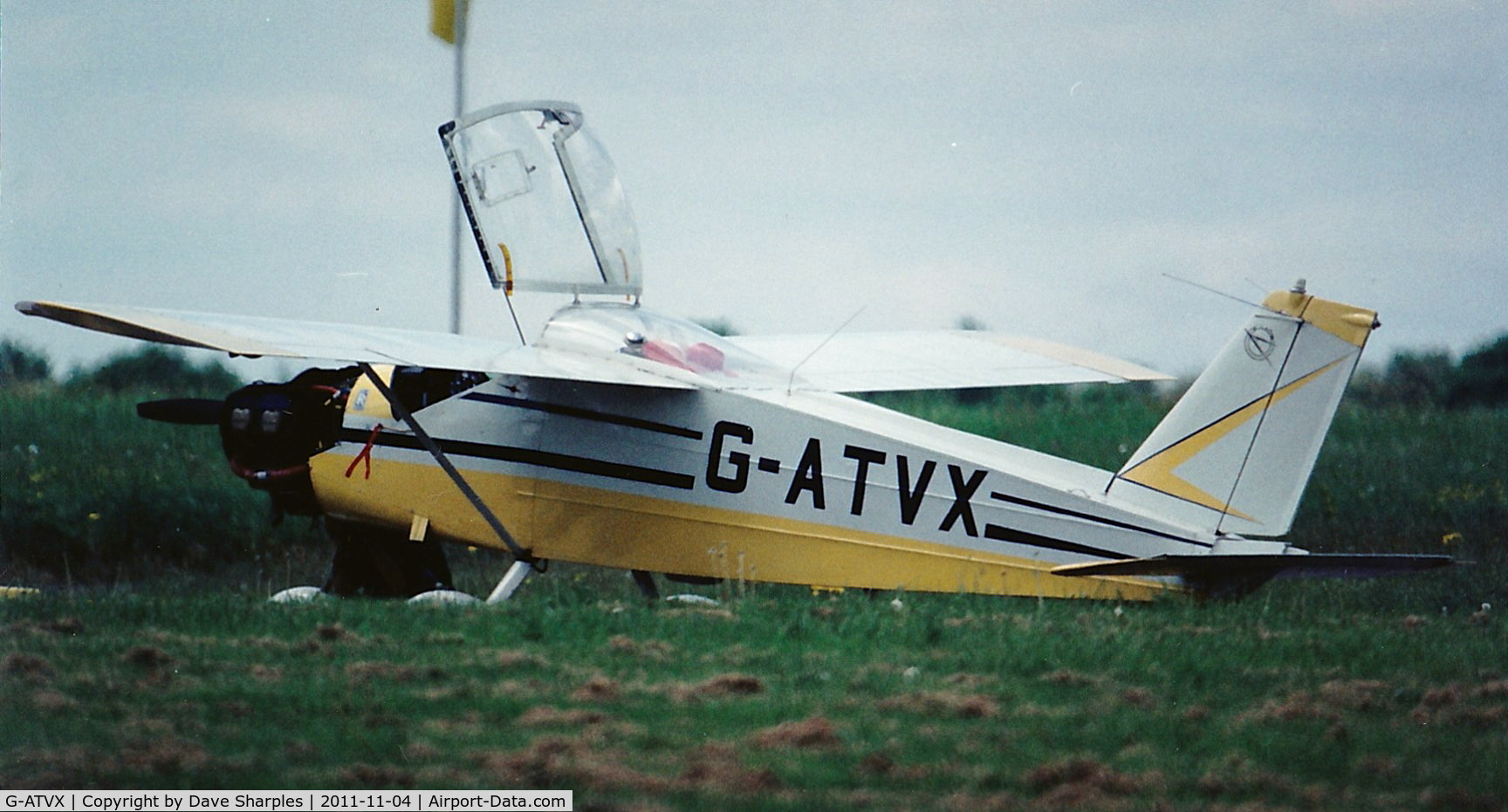 G-ATVX, 1966 Bolkow Bo-208C Junior C/N 615, Leavesden Aerodrome early 1990's !
