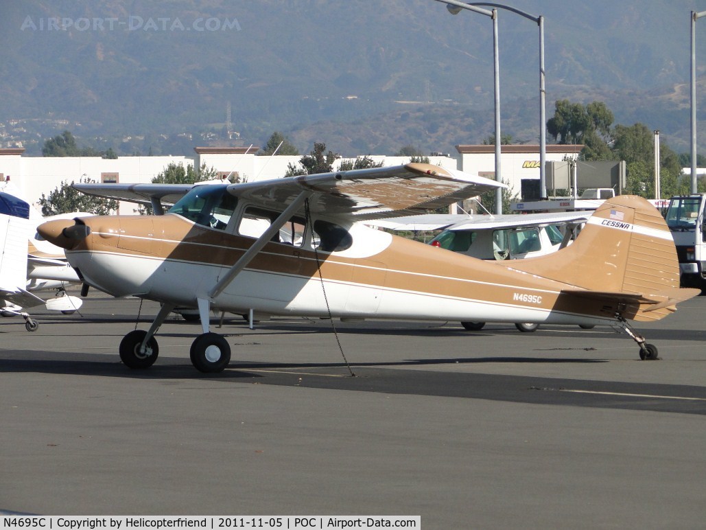 N4695C, 1953 Cessna 170B C/N 25639, Parked in transient parking