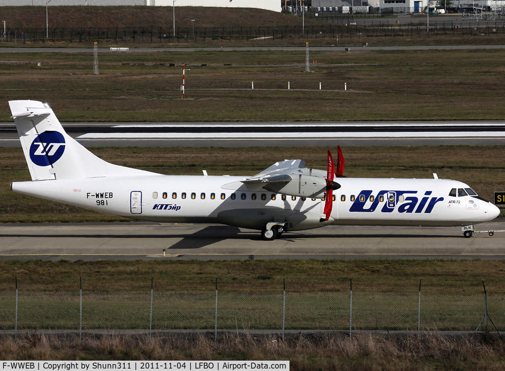 F-WWEB, 2011 ATR 72-212A C/N 981, C/n 981 - To be VQ-BLN