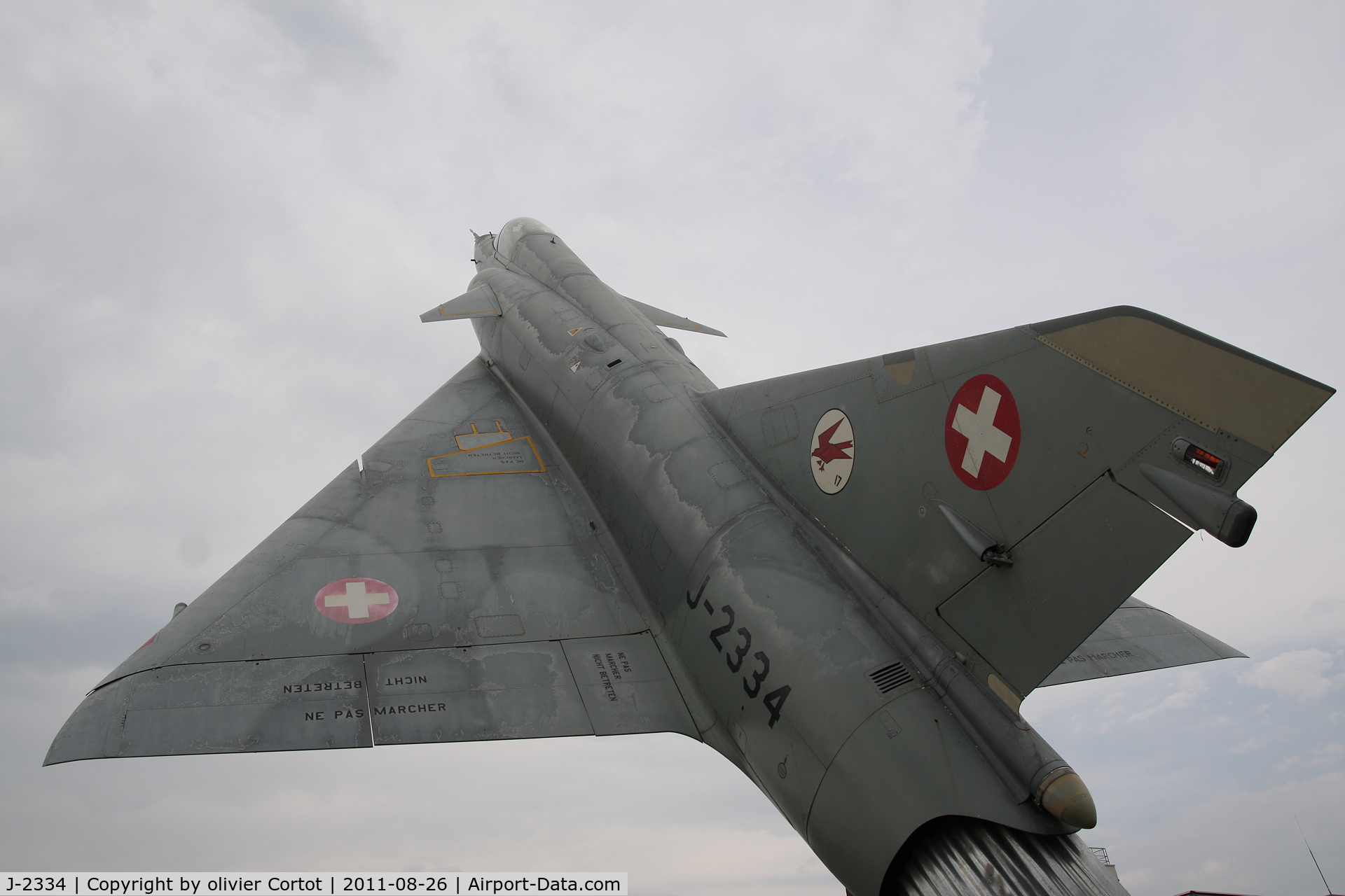 J-2334, Dassault (F+W Emmen) Mirage IIIS C/N 1024, Payerne gate guardian
