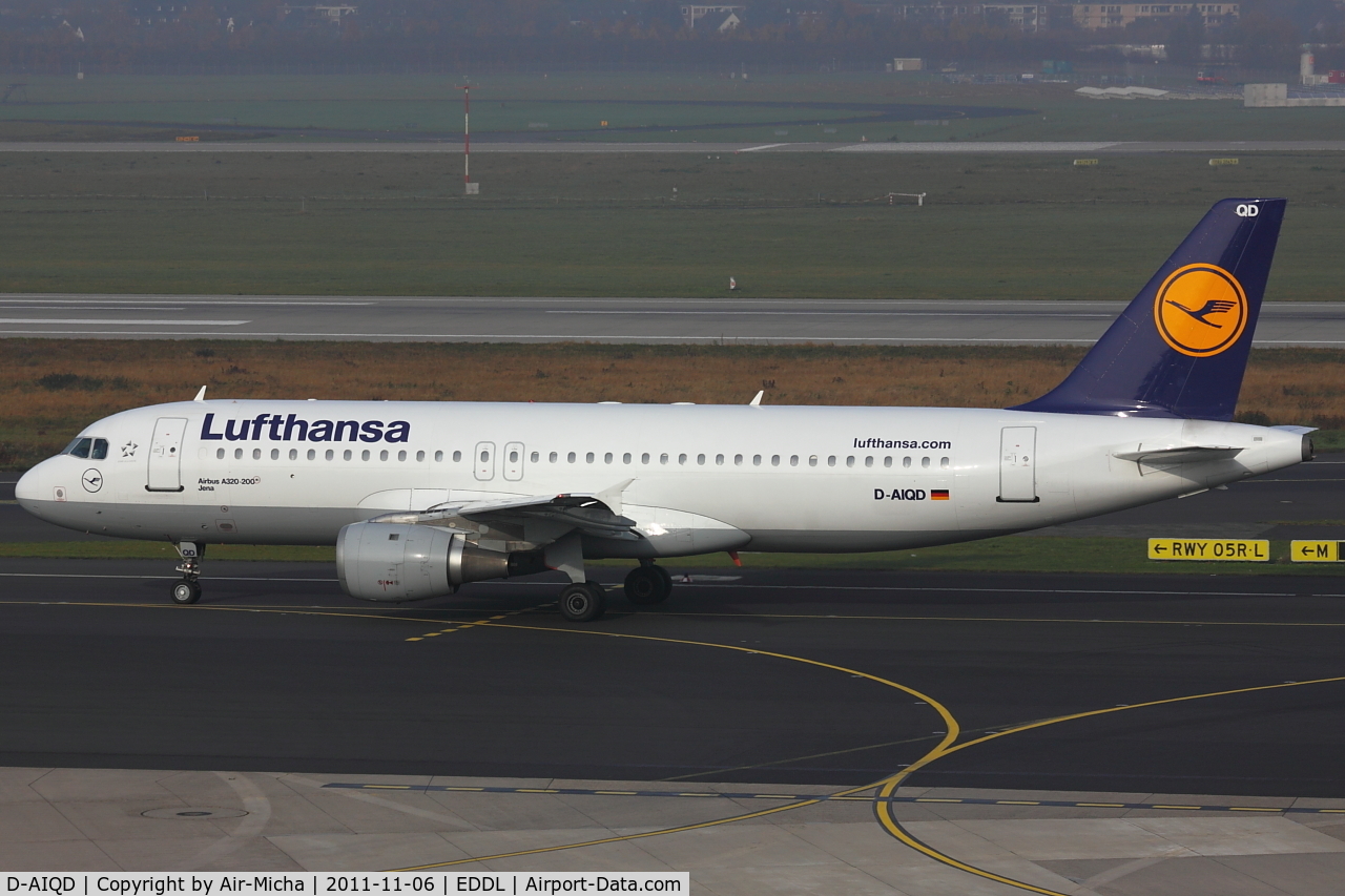 D-AIQD, 1991 Airbus A320-211 C/N 0202, Lufthansa, Airbus A320-211, CN: 0202, Name: Jena
