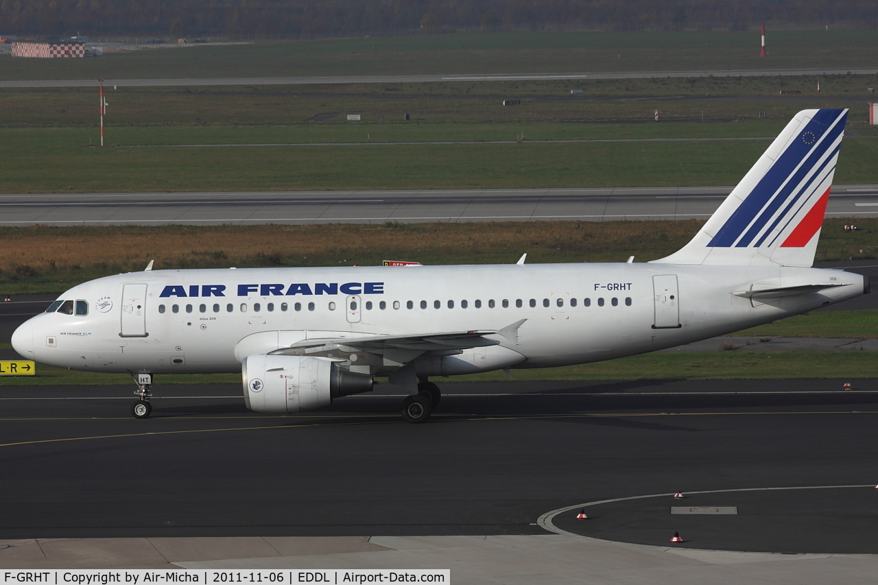 F-GRHT, 2001 Airbus A319-111 C/N 1449, Air France, Airbus A319-111, CN: 1449
