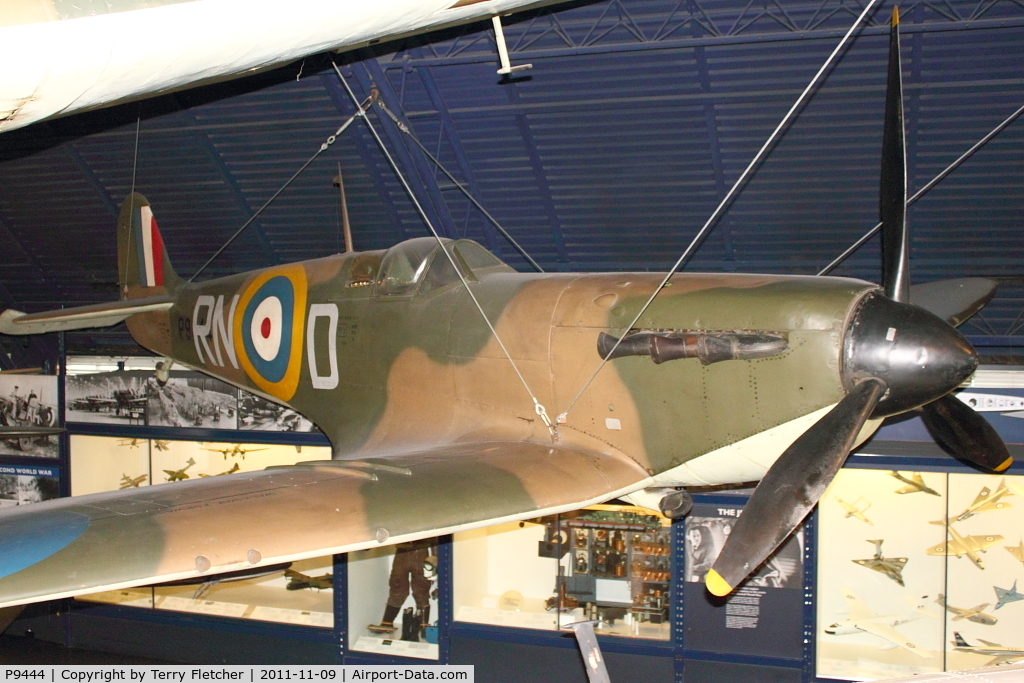 P9444, Supermarine 300 Spitfire Mk1A C/N 6S/30613, Displayed at The Science Museum , Kensington , London