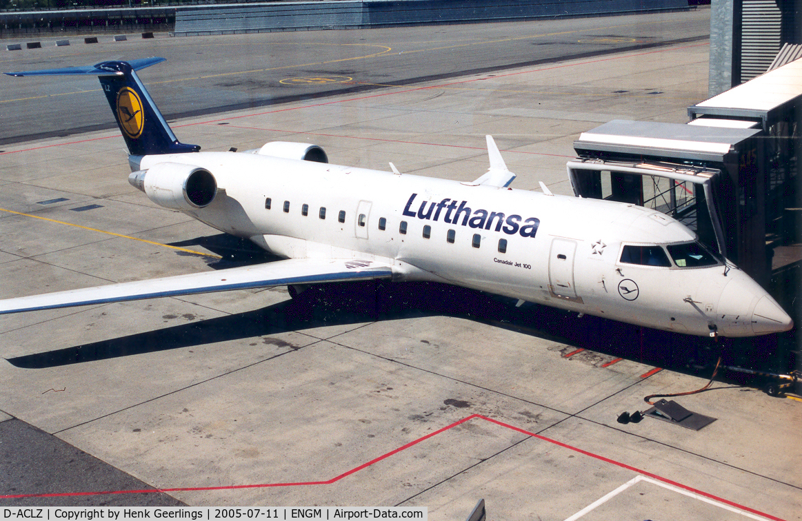 D-ACLZ, 1996 Canadair CRJ-200LR (CL-600-2B19) C/N 7121, Lufthansa