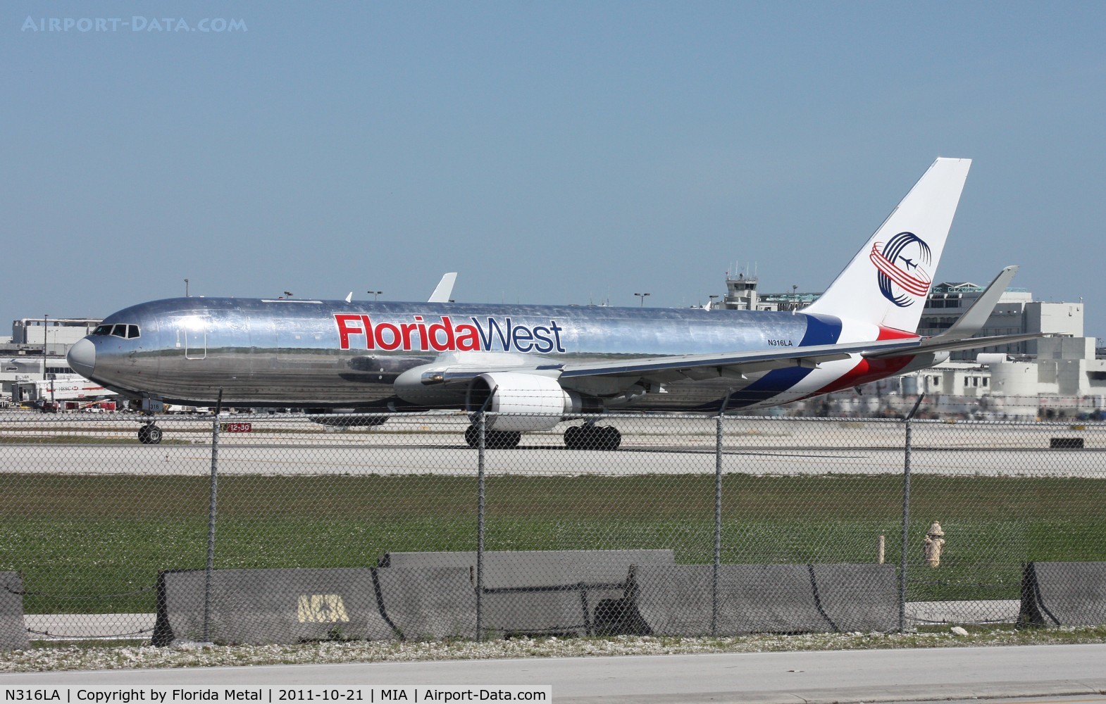 N316LA, 2001 Boeing 767-316F C/N 30842, Florida West 767-300