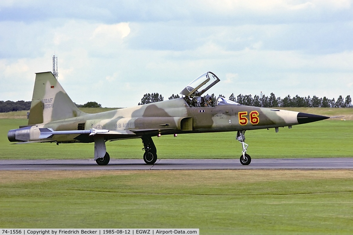 74-1556, Northrop F-5E Tiger II C/N N.1216, taxying to the active