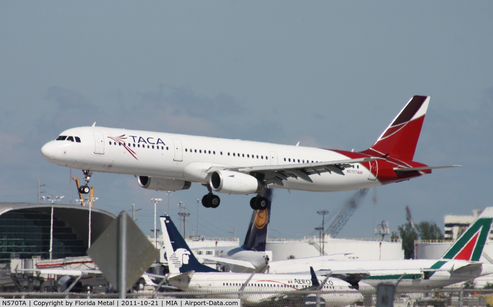 N570TA, Airbus A321-231 C/N 3869, Taca A321