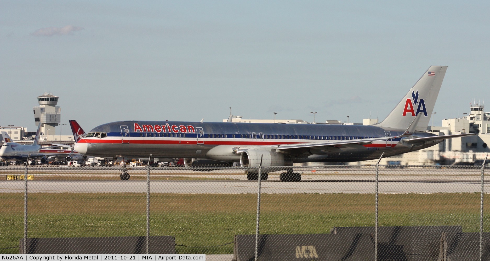 N626AA, 1990 Boeing 757-223 C/N 24584, American 757