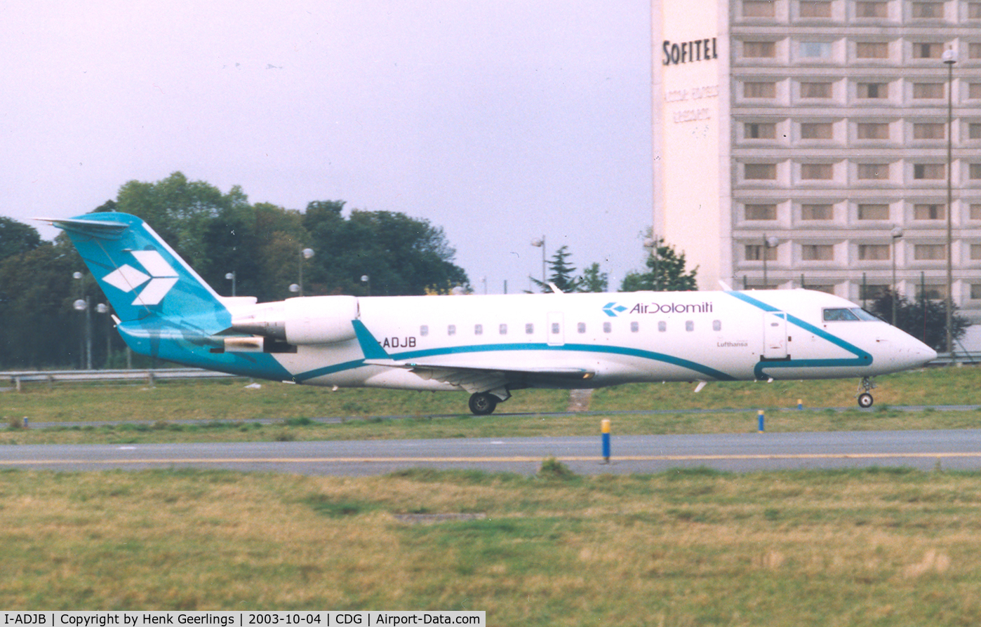 I-ADJB, 2001 Canadair CRJ-200LR (CL-600-2B19) C/N 7486, Air Dolomiti