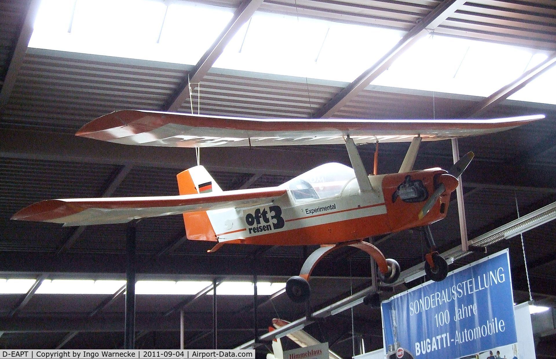 D-EAPT, Frebel F5 Aeolus C/N 001, Frebel F5 Aeolus at the Auto & Technik Museum, Sinsheim