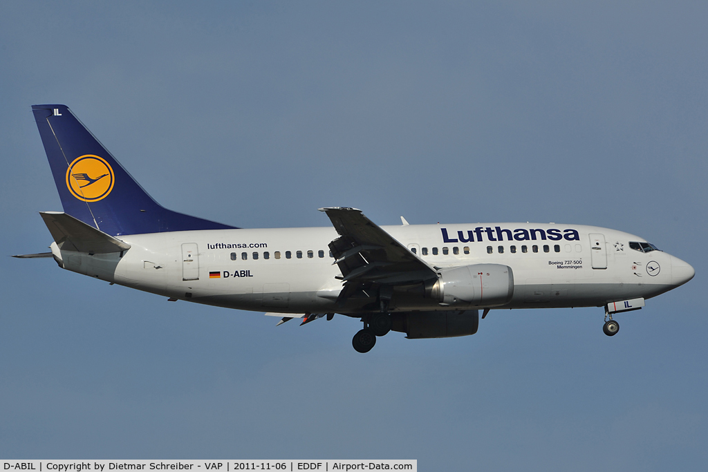 D-ABIL, 1991 Boeing 737-530 C/N 24824, Lufthansa Boeing 737-500