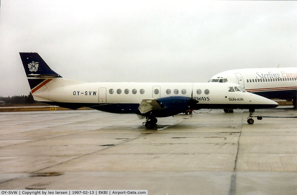 OY-SVW, 1995 British Aerospace Jetstream 41 C/N 41047, Billund Denmark 13.2.97