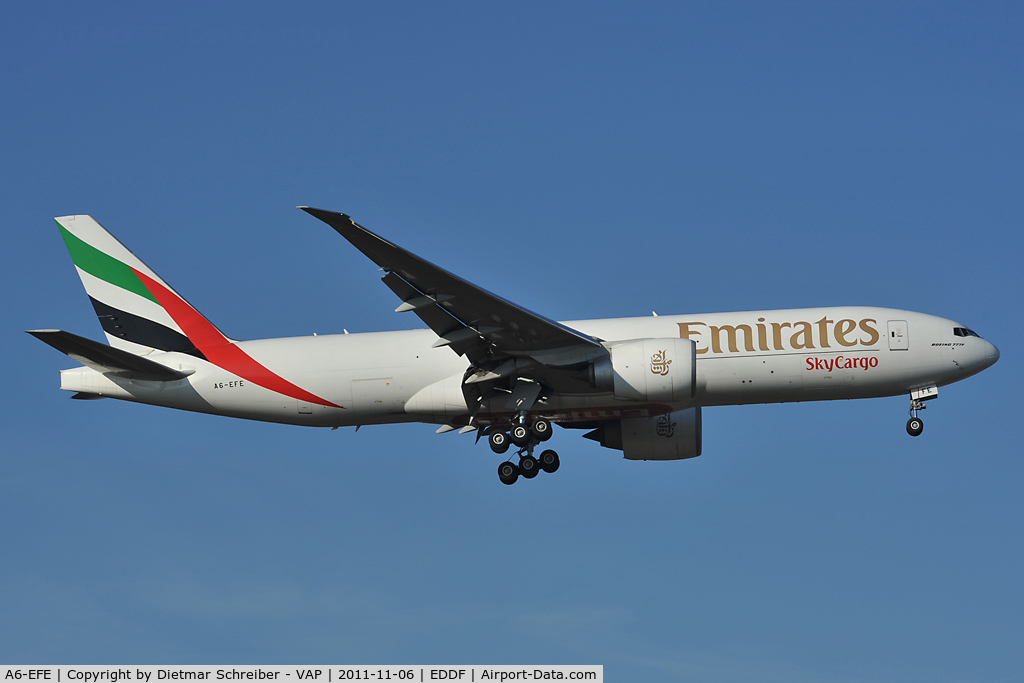 A6-EFE, 2009 Boeing 777-F1H C/N 35607, Emirates Boeing 777-200