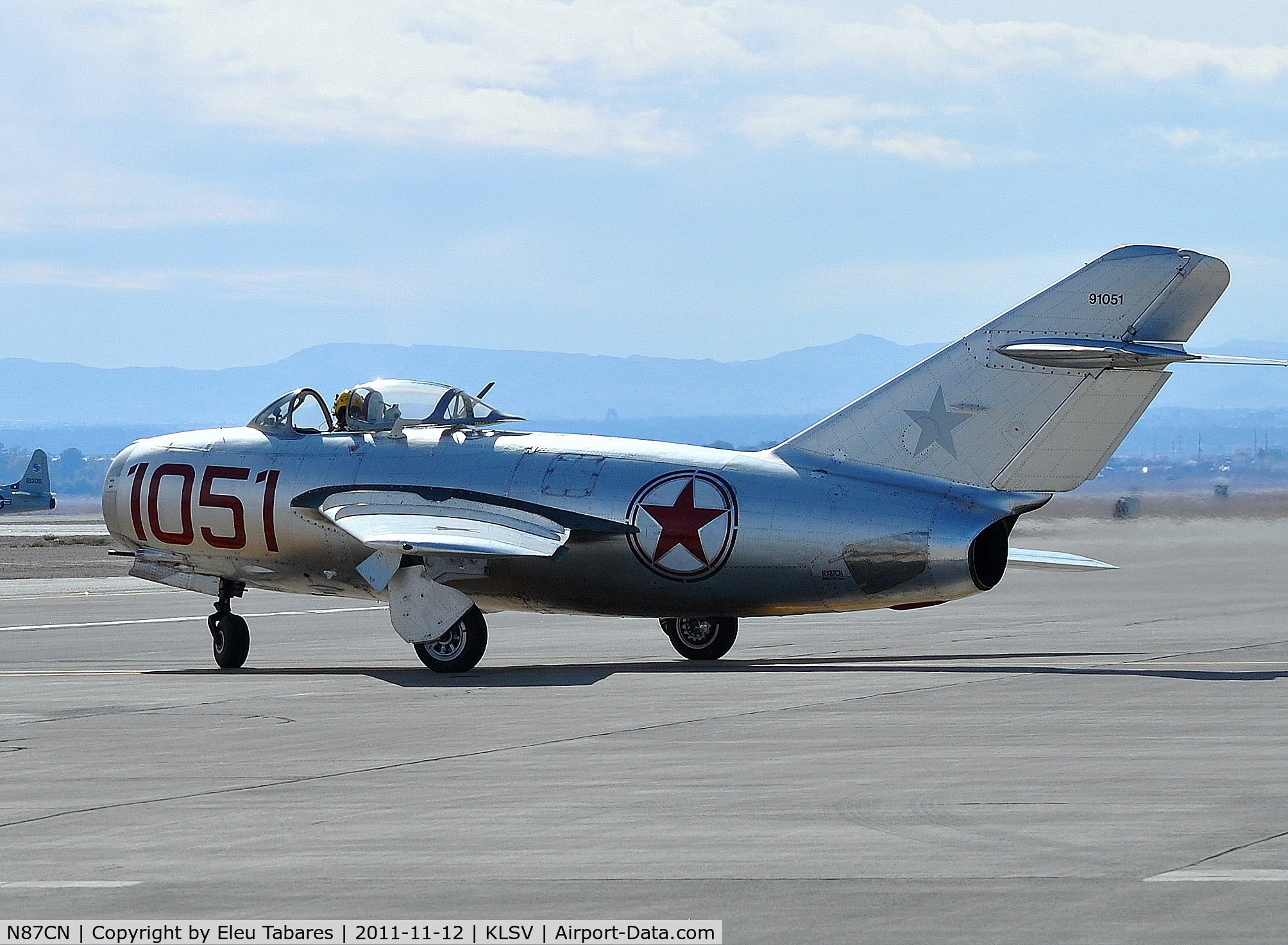 N87CN, Mikoyan-Gurevich MiG-15 C/N 910-51, Taken during Aviation Nation 2011 at Nellis Air Force Base, Nevada.