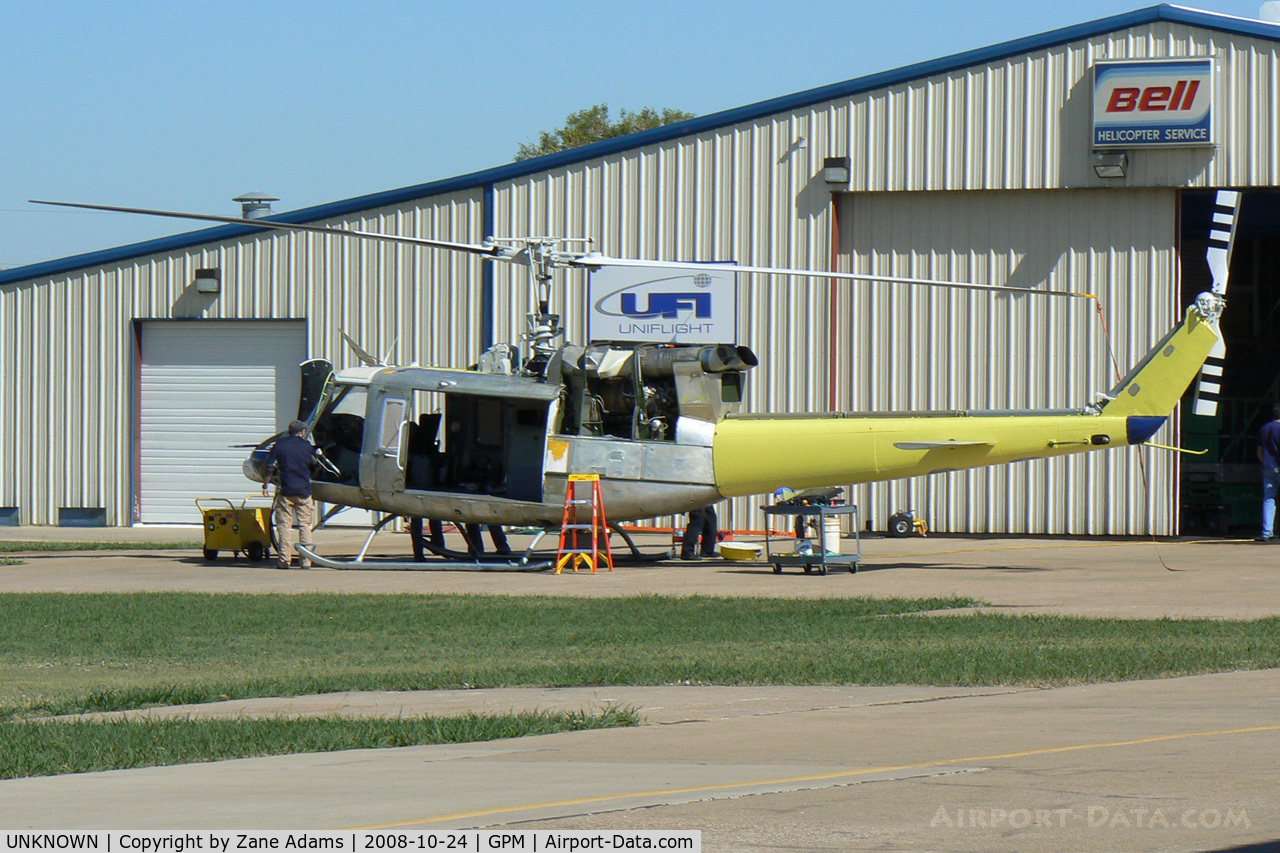 UNKNOWN, Helicopters Various C/N unknown, Bell 204 under rebuild at Grand Prairie Municipal