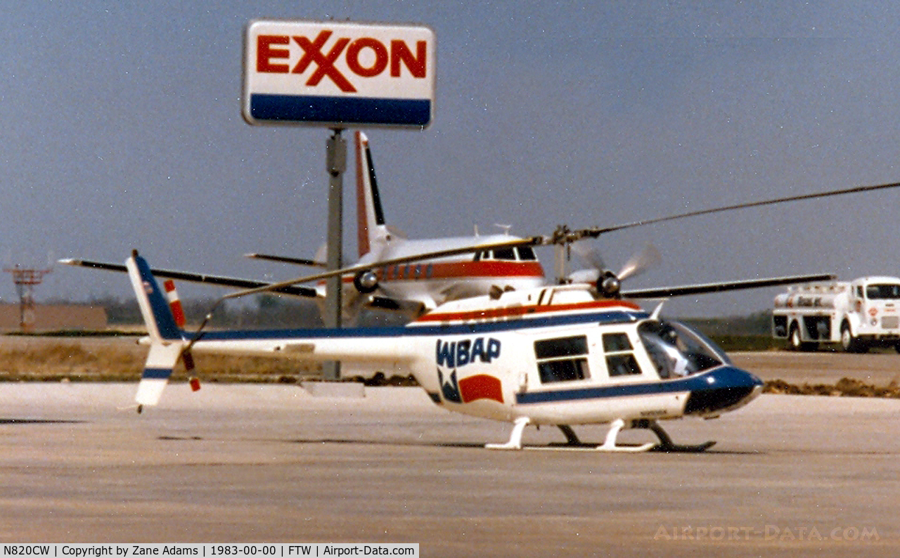 N820CW, Bell 206B C/N 2948, WBAP Radio Fort Worth/Dallas