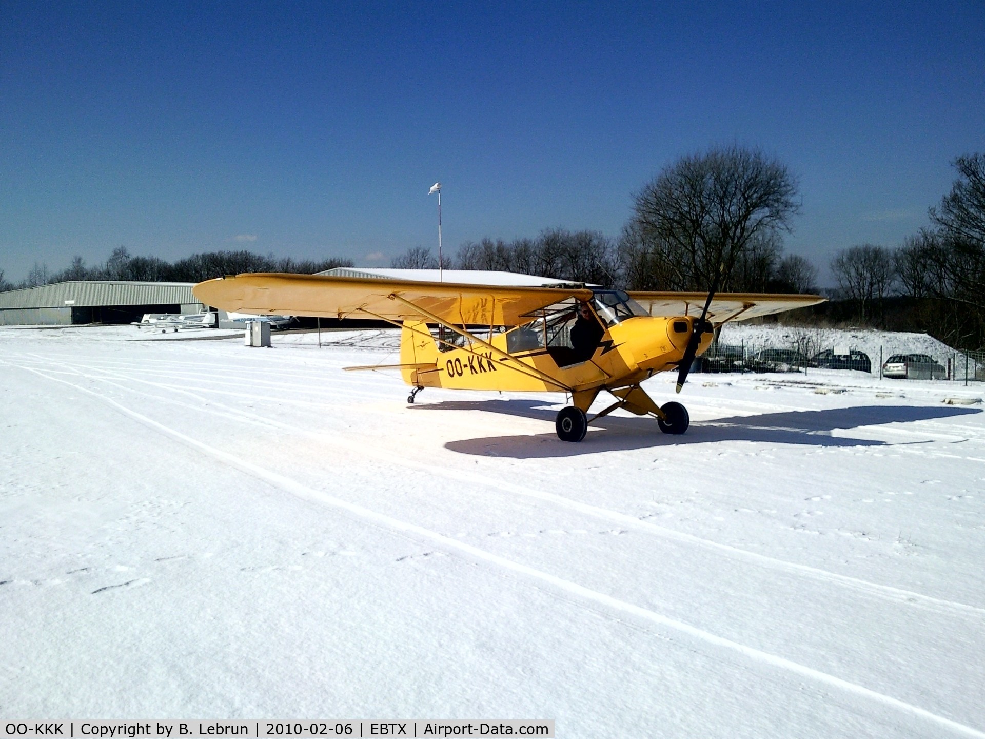 OO-KKK, 1953 Piper L-18C Super Cub (PA-18-95) C/N 18-3155, piper in the winter