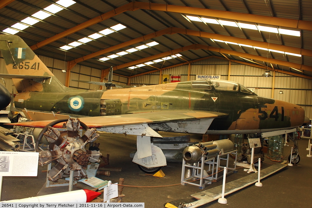 26541, Republic F-84F Thunderstreak C/N 52-6541, at North East Air Museum at Washington , UK