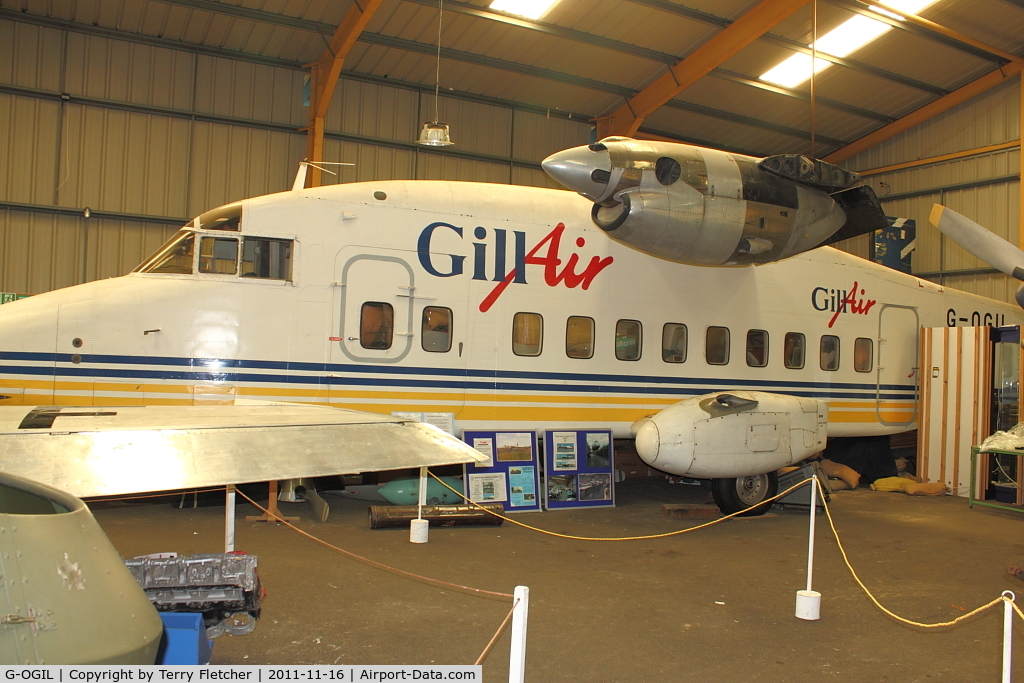 G-OGIL, 1981 Short 330-100 C/N SH.3068, at North East Air Museum at Washington , UK