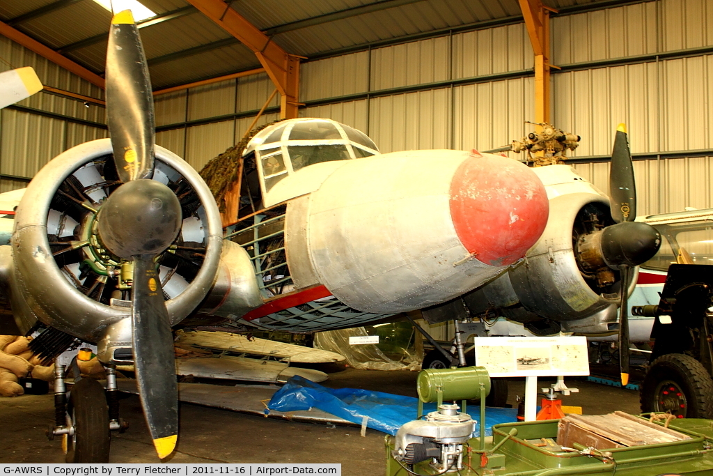 G-AWRS, Avro 652A Anson C.19 Srs 2 C/N 33785, at North East Air Museum at Washington , UK