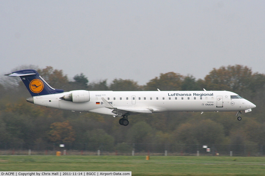 D-ACPE, 2001 Bombardier CRJ-701ER (CL-600-2C10) Regional Jet C/N 10027, Lufthansa CityLine