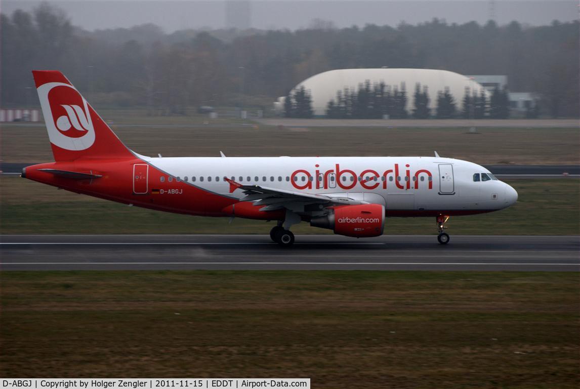 D-ABGJ, 2008 Airbus A319-112 C/N 3415, Leaving TXL on rwy 08R.....
