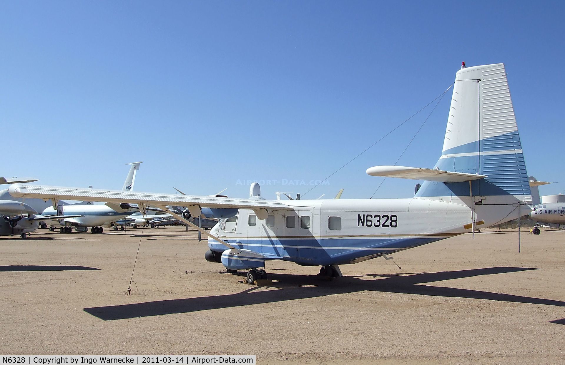 N6328, 1989 GAF N22S Searchmaster L C/N N22S-163, Government Aircraft Factories GAF N22S Nomad Searchmaster at the Pima Air & Space Museum, Tucson AZ