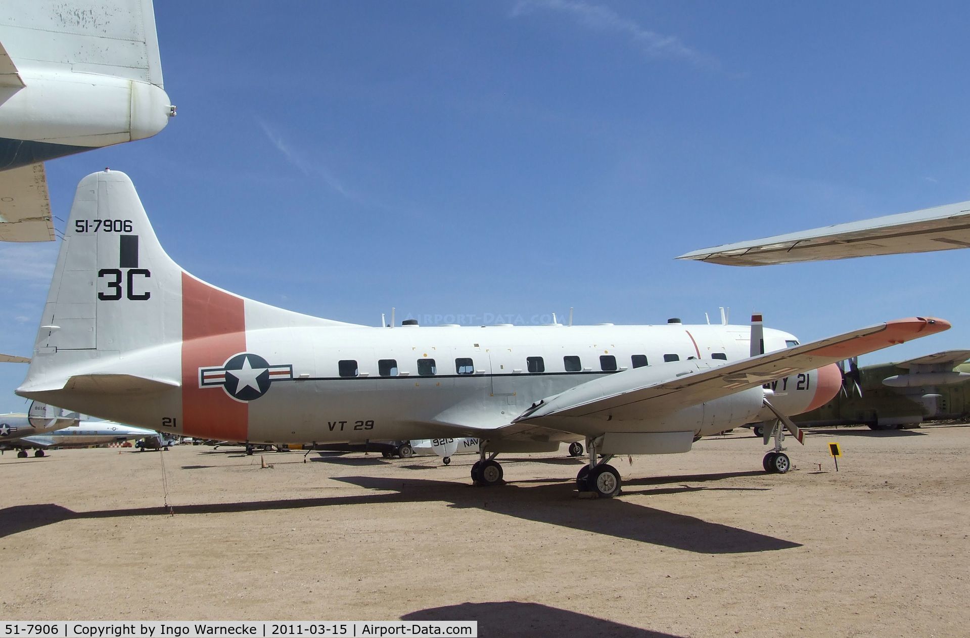 51-7906, 1951 Convair T-29B C/N 240-318, Convair T-29B at the Pima Air & Space Museum, Tucson AZ