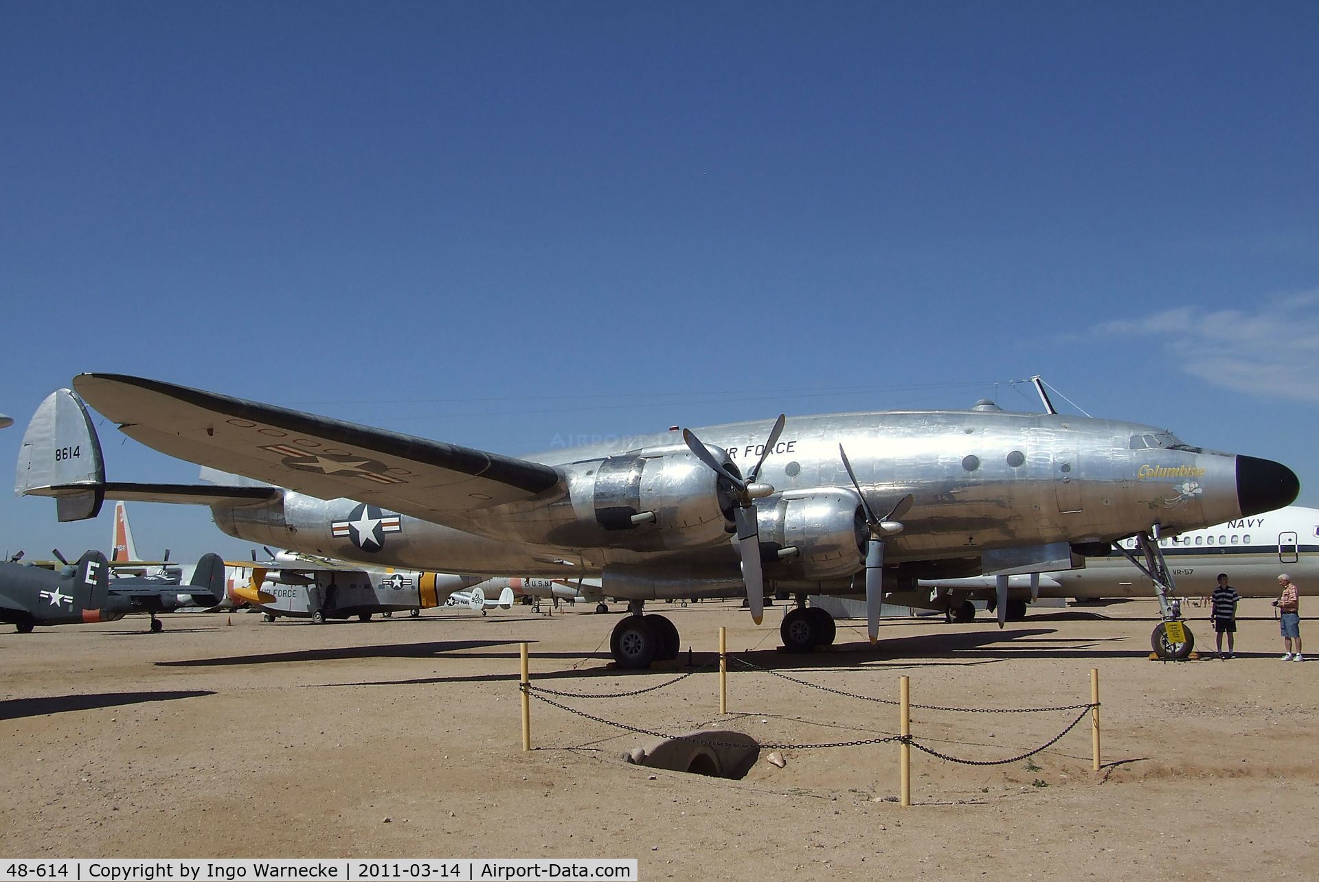 48-614, 1948 Lockheed VC-121A Constellation C/N 749-2606, Lockheed C-121A Constellation at the Pima Air & Space Museum, Tucson AZ