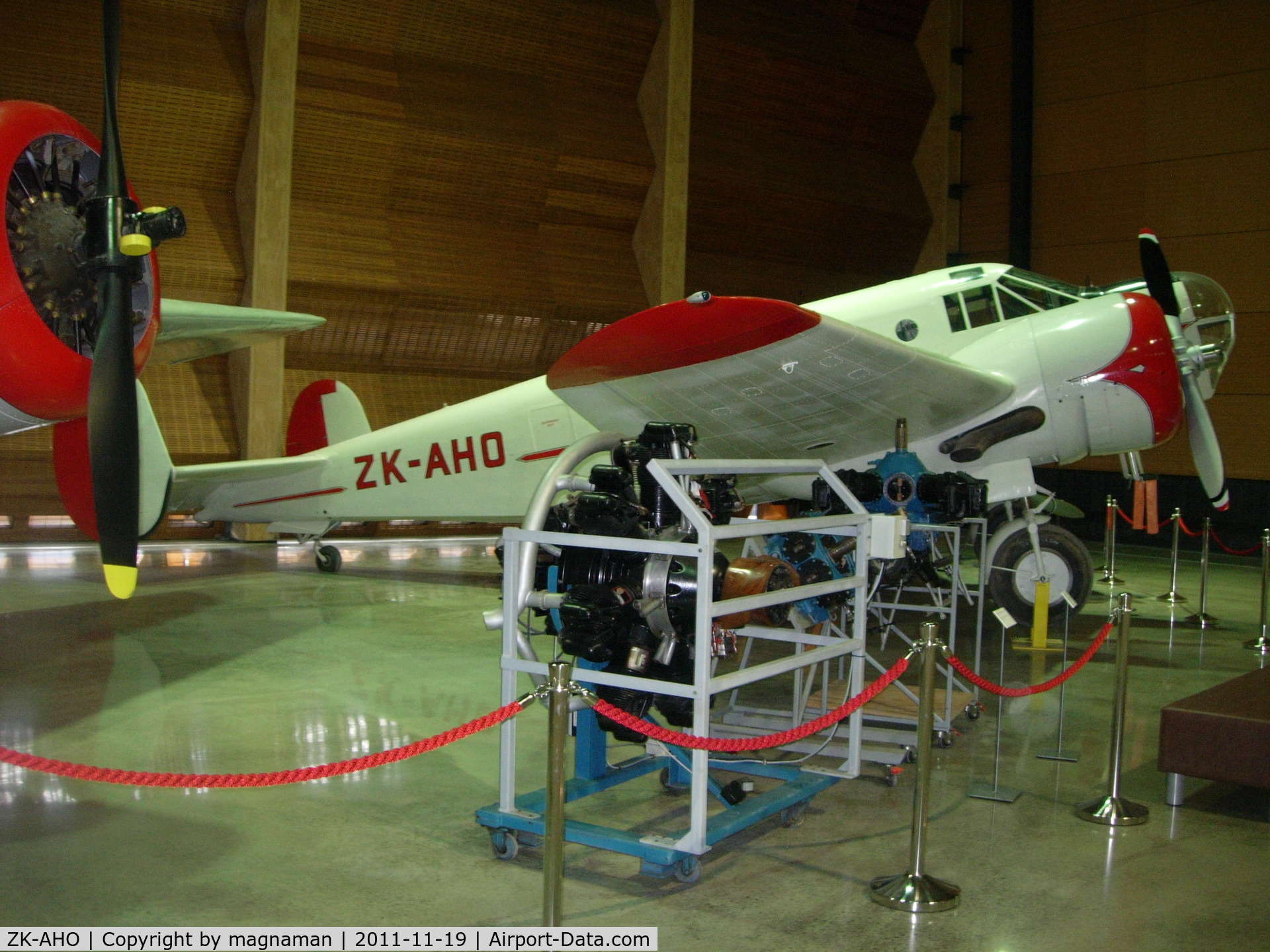 ZK-AHO, 1943 Beech AT-11 Kansan C/N 3691, In new aviation hall.